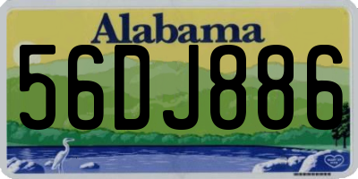 AL license plate 56DJ886