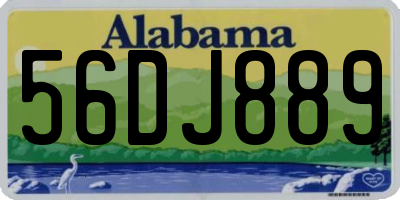 AL license plate 56DJ889