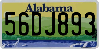 AL license plate 56DJ893