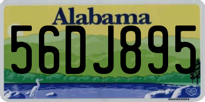 AL license plate 56DJ895