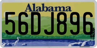 AL license plate 56DJ896