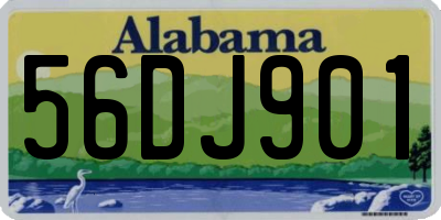 AL license plate 56DJ901