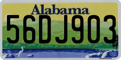 AL license plate 56DJ903