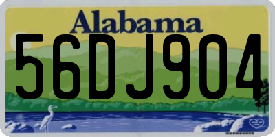 AL license plate 56DJ904