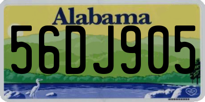 AL license plate 56DJ905