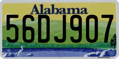 AL license plate 56DJ907