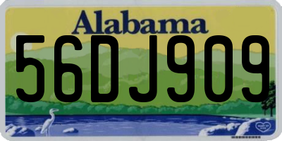 AL license plate 56DJ909