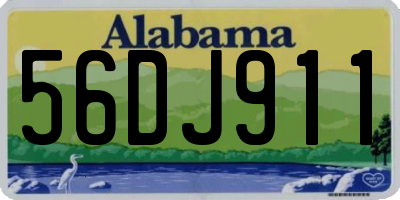AL license plate 56DJ911