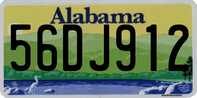 AL license plate 56DJ912