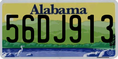 AL license plate 56DJ913