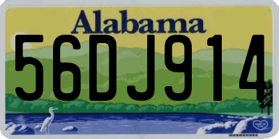 AL license plate 56DJ914
