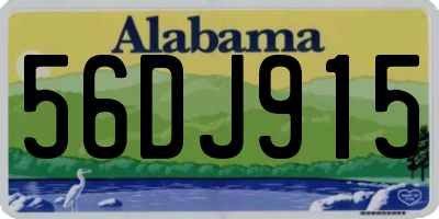AL license plate 56DJ915
