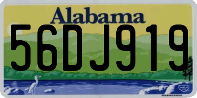 AL license plate 56DJ919