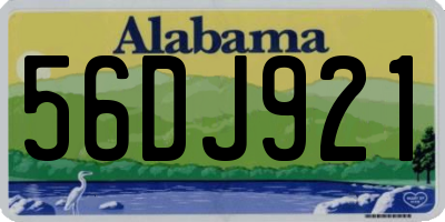 AL license plate 56DJ921