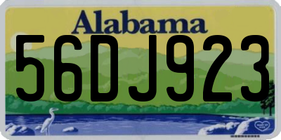 AL license plate 56DJ923