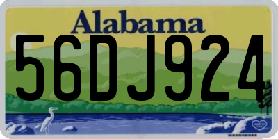 AL license plate 56DJ924