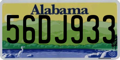 AL license plate 56DJ933