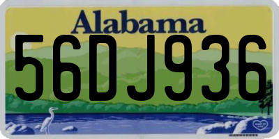 AL license plate 56DJ936