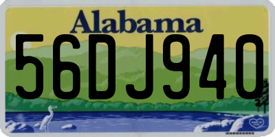 AL license plate 56DJ940