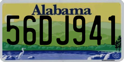 AL license plate 56DJ941