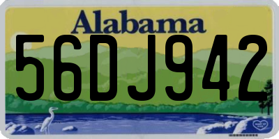 AL license plate 56DJ942