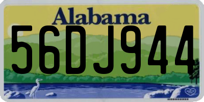 AL license plate 56DJ944