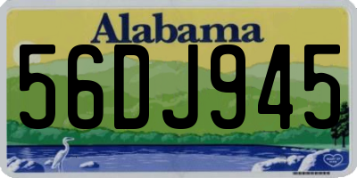 AL license plate 56DJ945