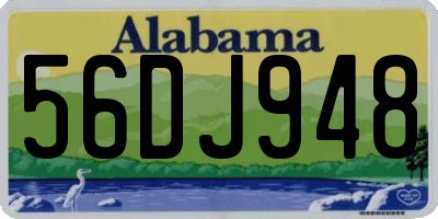AL license plate 56DJ948