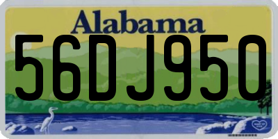 AL license plate 56DJ950