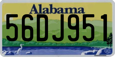 AL license plate 56DJ951
