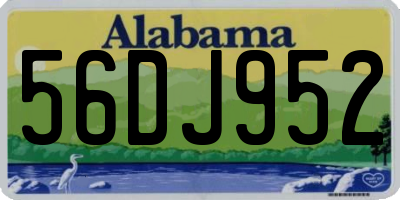 AL license plate 56DJ952