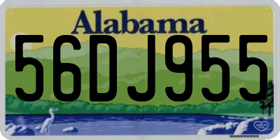 AL license plate 56DJ955
