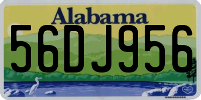 AL license plate 56DJ956