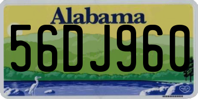 AL license plate 56DJ960