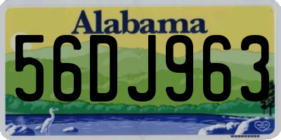 AL license plate 56DJ963
