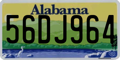 AL license plate 56DJ964