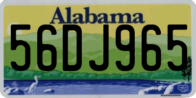 AL license plate 56DJ965