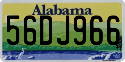 AL license plate 56DJ966