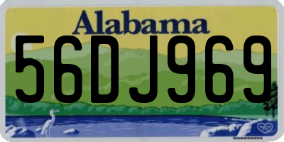 AL license plate 56DJ969