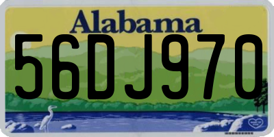 AL license plate 56DJ970