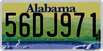AL license plate 56DJ971
