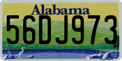 AL license plate 56DJ973