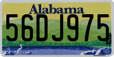 AL license plate 56DJ975