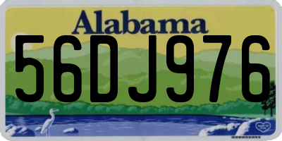 AL license plate 56DJ976