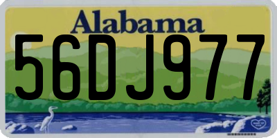 AL license plate 56DJ977