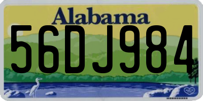 AL license plate 56DJ984