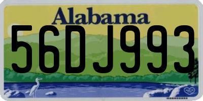 AL license plate 56DJ993