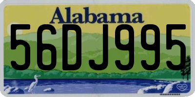 AL license plate 56DJ995