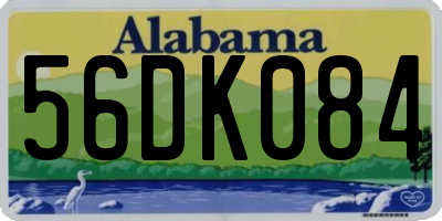 AL license plate 56DK084