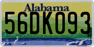 AL license plate 56DK093